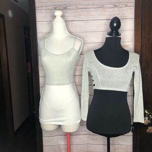 Vintage Silvery Tops